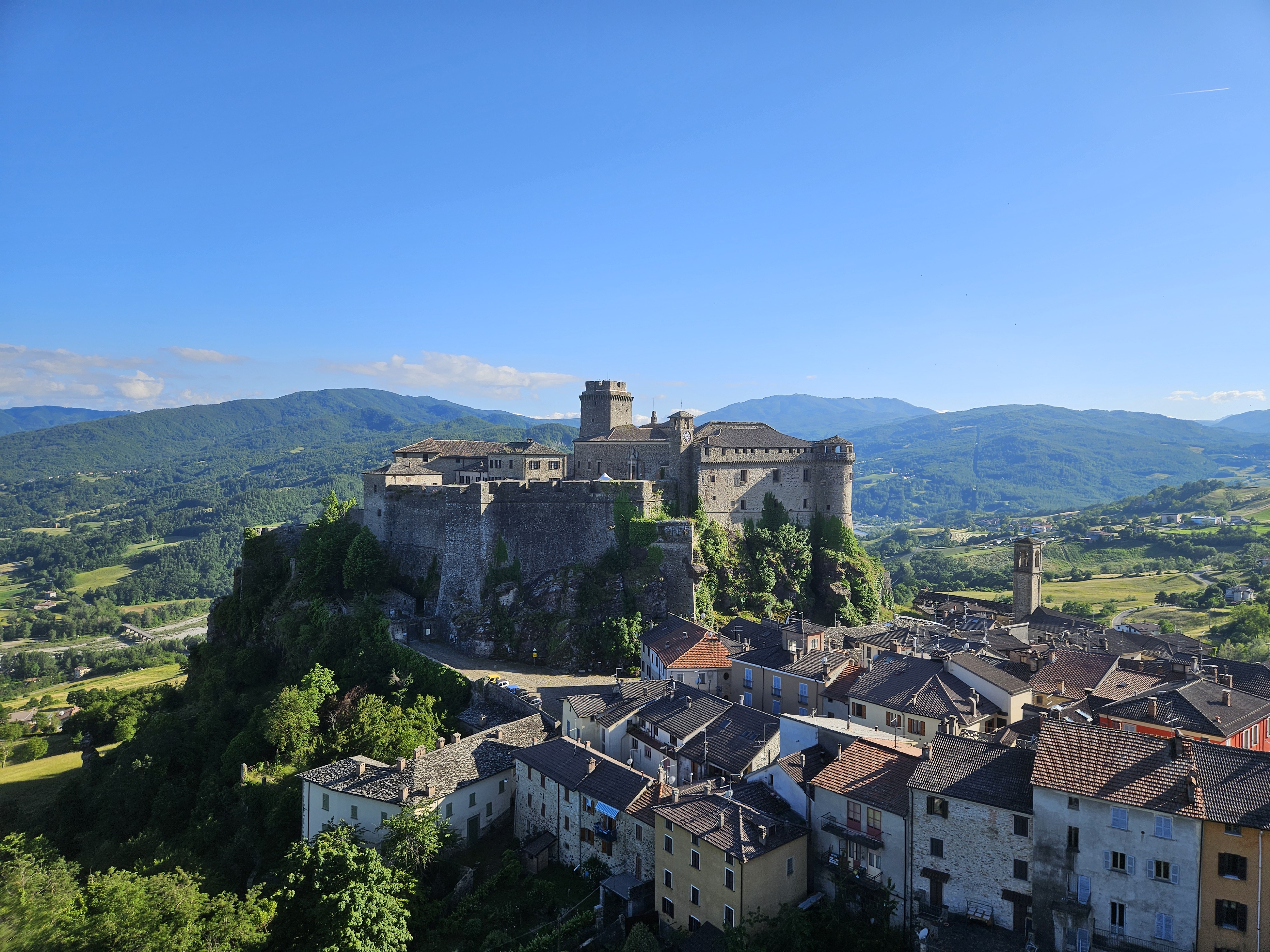 The imposing medieval castle of Bardi